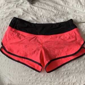 Hot pink lululemon size 6 running short.